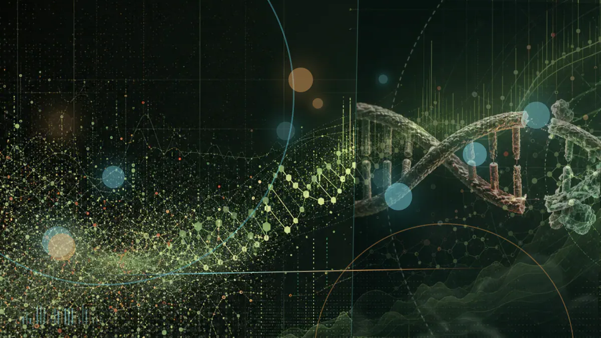 Conceptual medical-journal illustration accompanying Beyond the linear genome: how reference bias threatens preventive medicine and geroscience