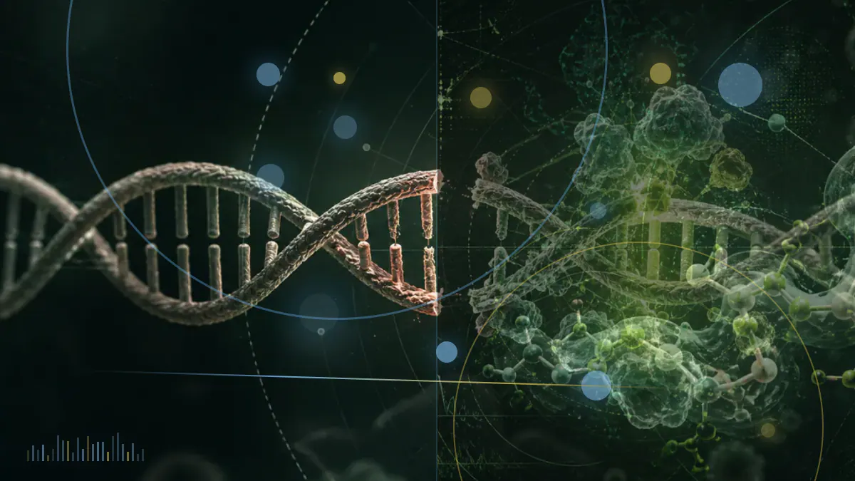 Conceptual medical-journal illustration accompanying Dysregulated lncRNAs are associated with the progressive arterial phenotype in Hutchinson-Gilford Progeria Syndrome