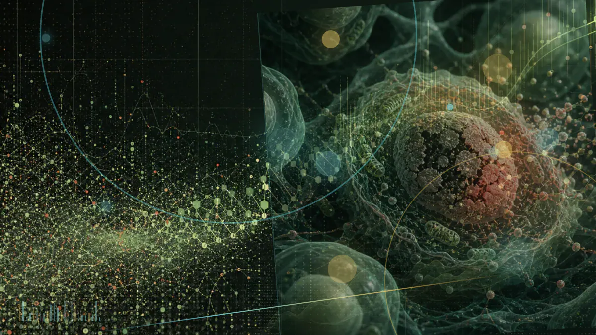 Conceptual illustration of a clinical artificial-intelligence system being evaluated against medical safety and performance criteria