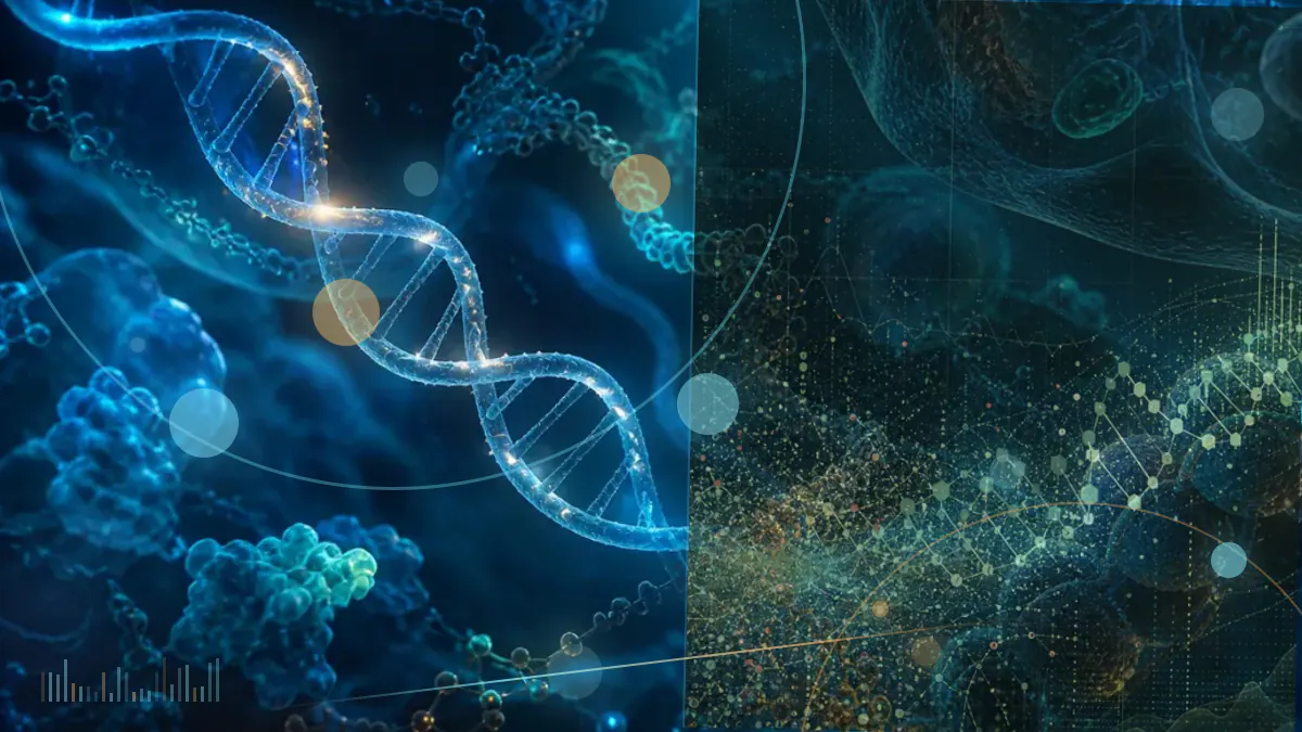 Conceptual biomedical illustration of molecular structures beside a coronary blood vessel, representing research into folate and metabolic health.