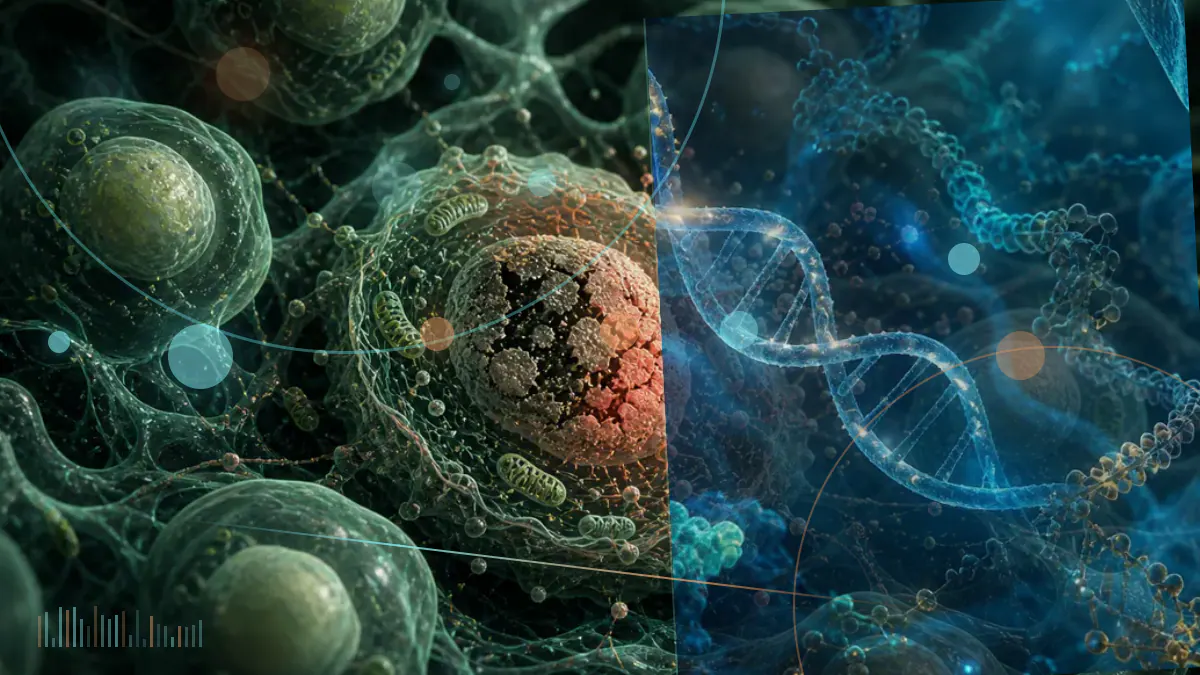 Conceptual biomedical illustration connecting glucose-sensing signals with kidney filtration structures; not a clinical image or study result.