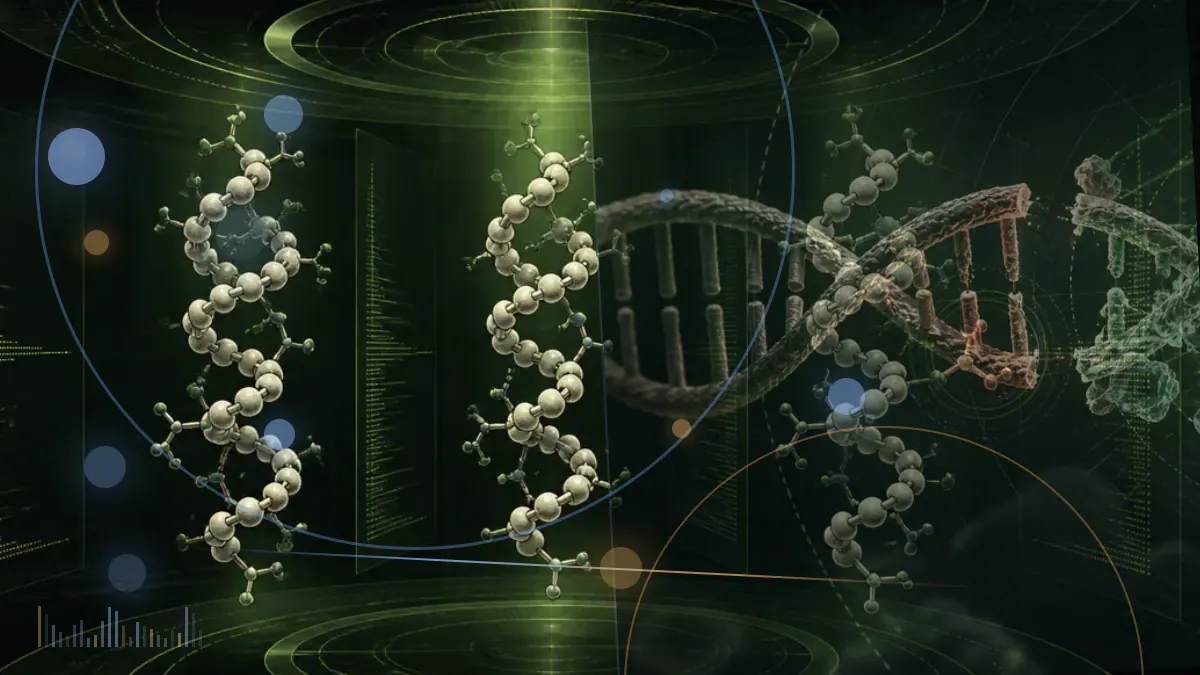 Conceptual biomedical illustration of a mitochondrial peptide interacting with bacterial membranes and immune cells